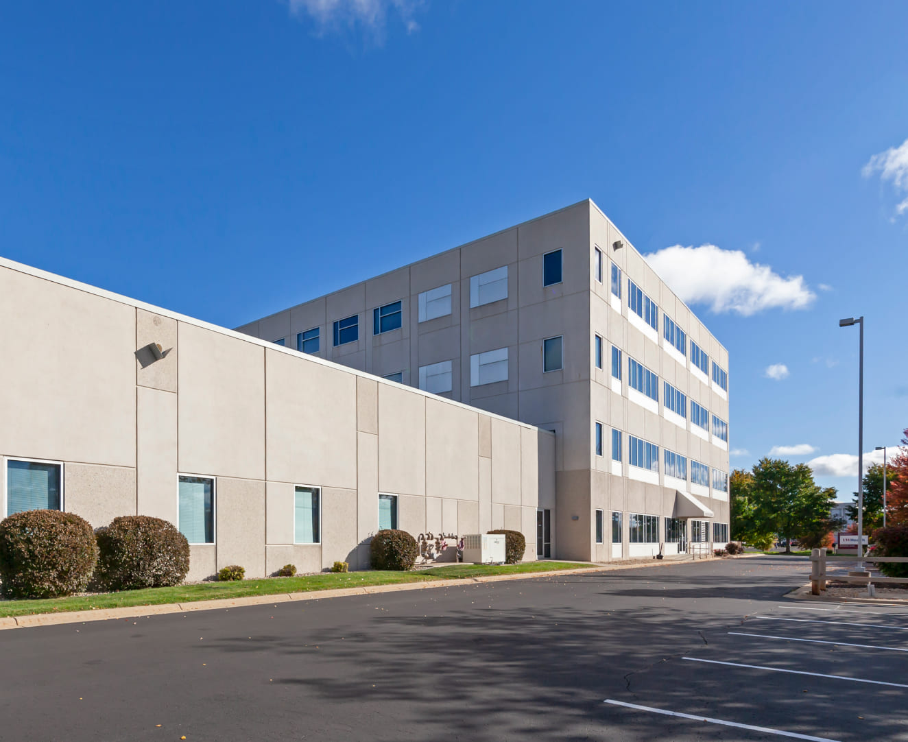Another view from the parking lot of 7954–7974 UW Health Court in Middleton, WI.