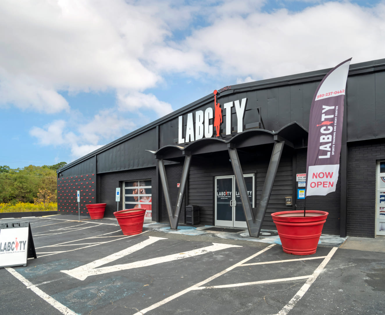 Another view of the entrance to LabCity at 2801 E. Independence Blvd in Charlotte, NC