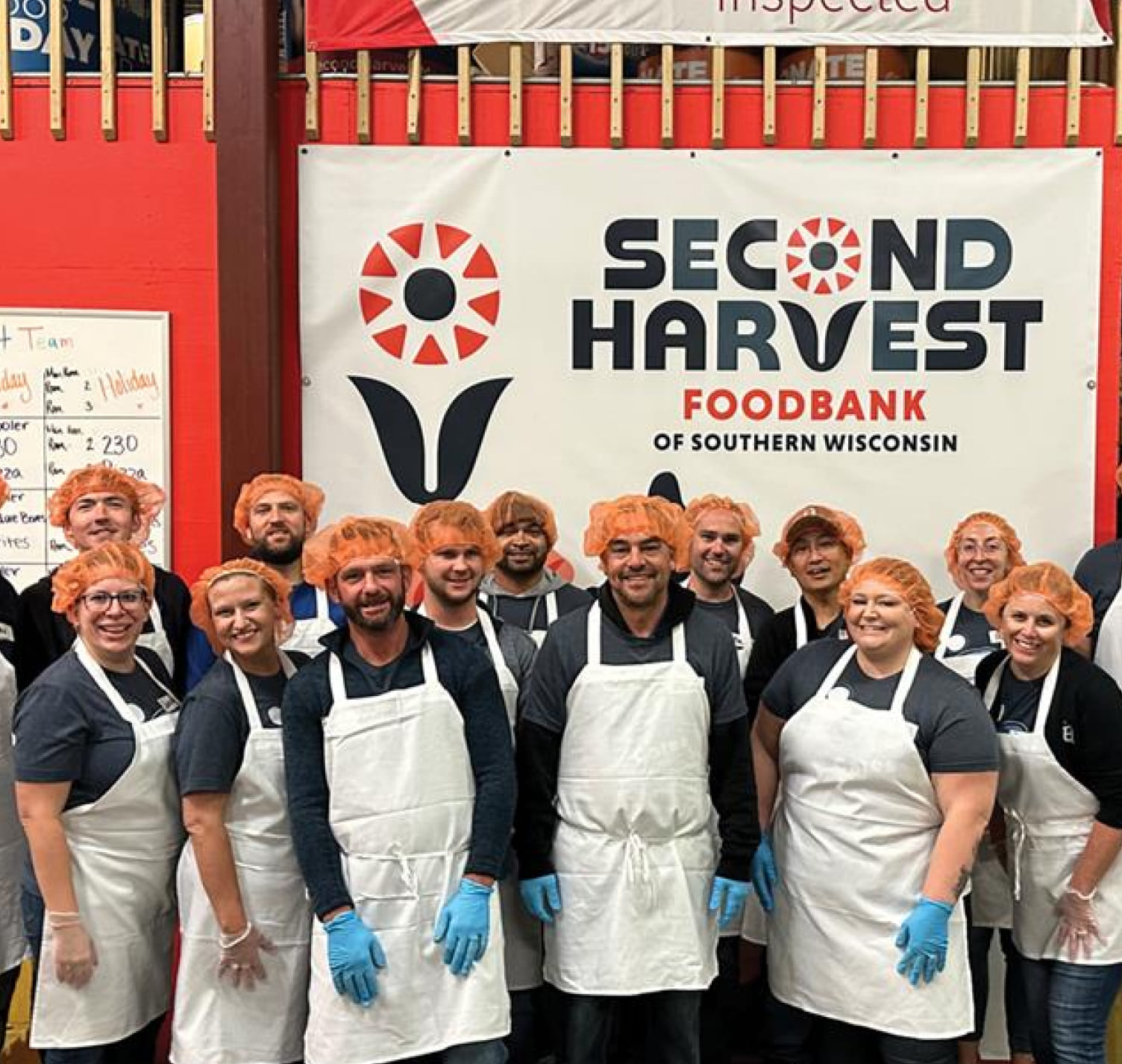 The Investors Associated team volunteering at Second Harvest Foodbank of Southern Wisconsin.