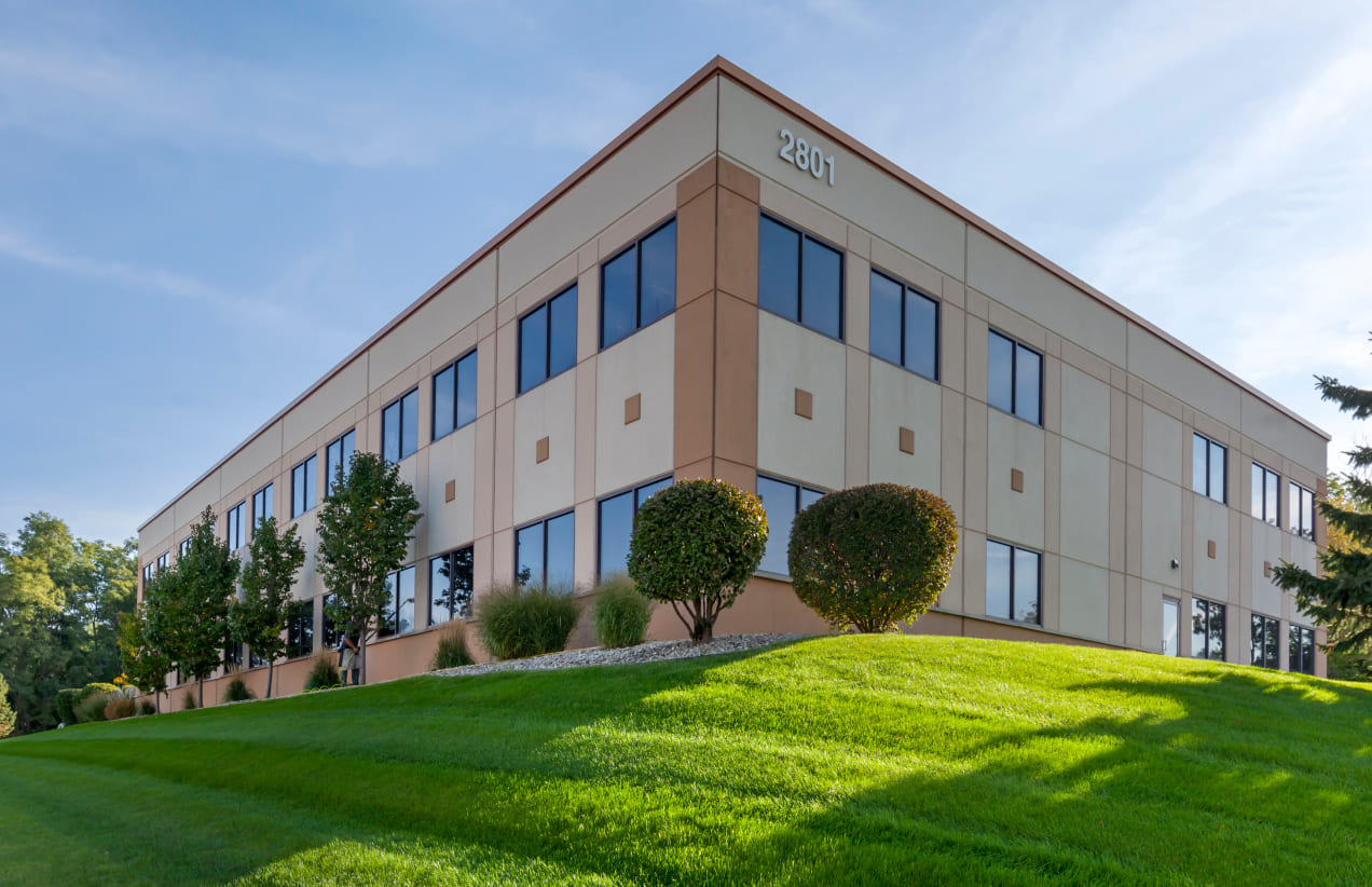 The office building at 2801 Crossroads Drive