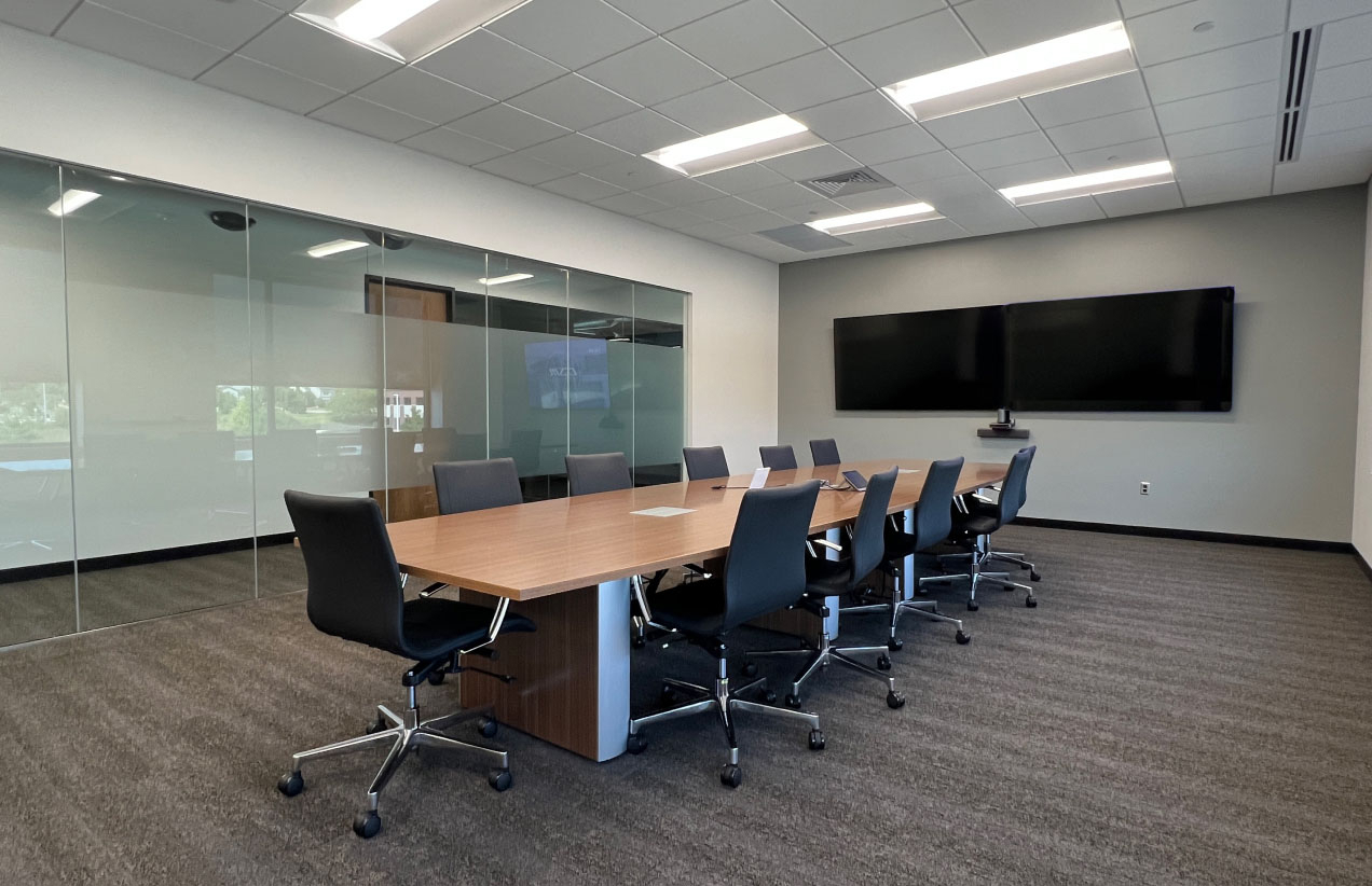 A large office space for meetings